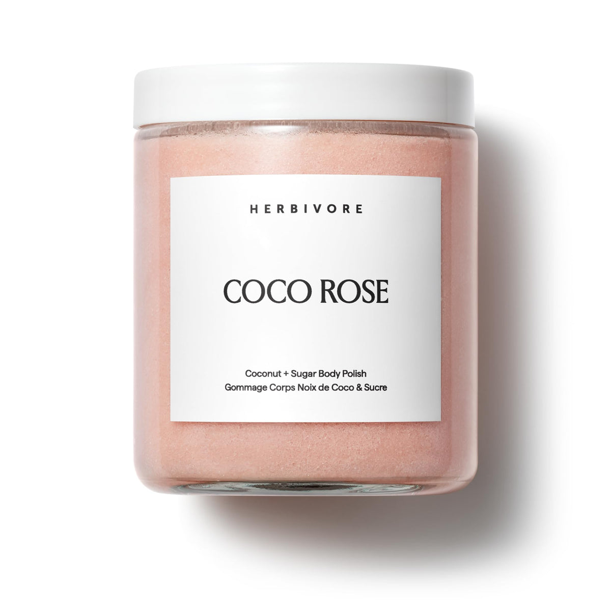 HERBIVORE Coco Rose Gommage corps: exfolie en douceur pour peau plus lisse.