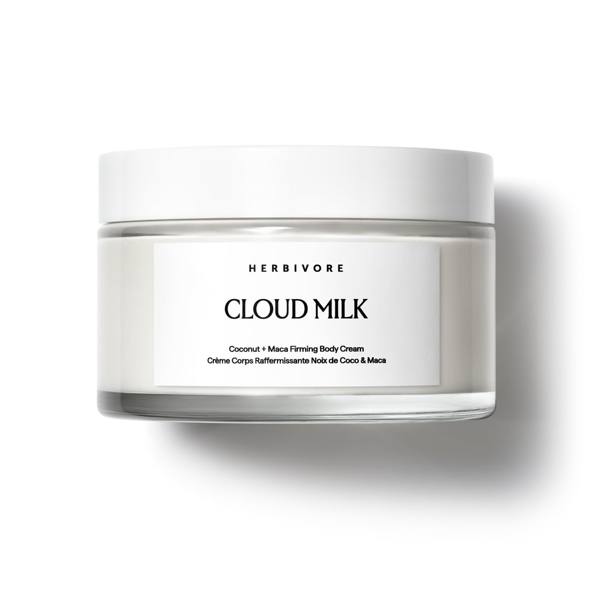 HERBIVORE Cloud Milk Crème pour le corps – bouteille élégante et absorption rapide.