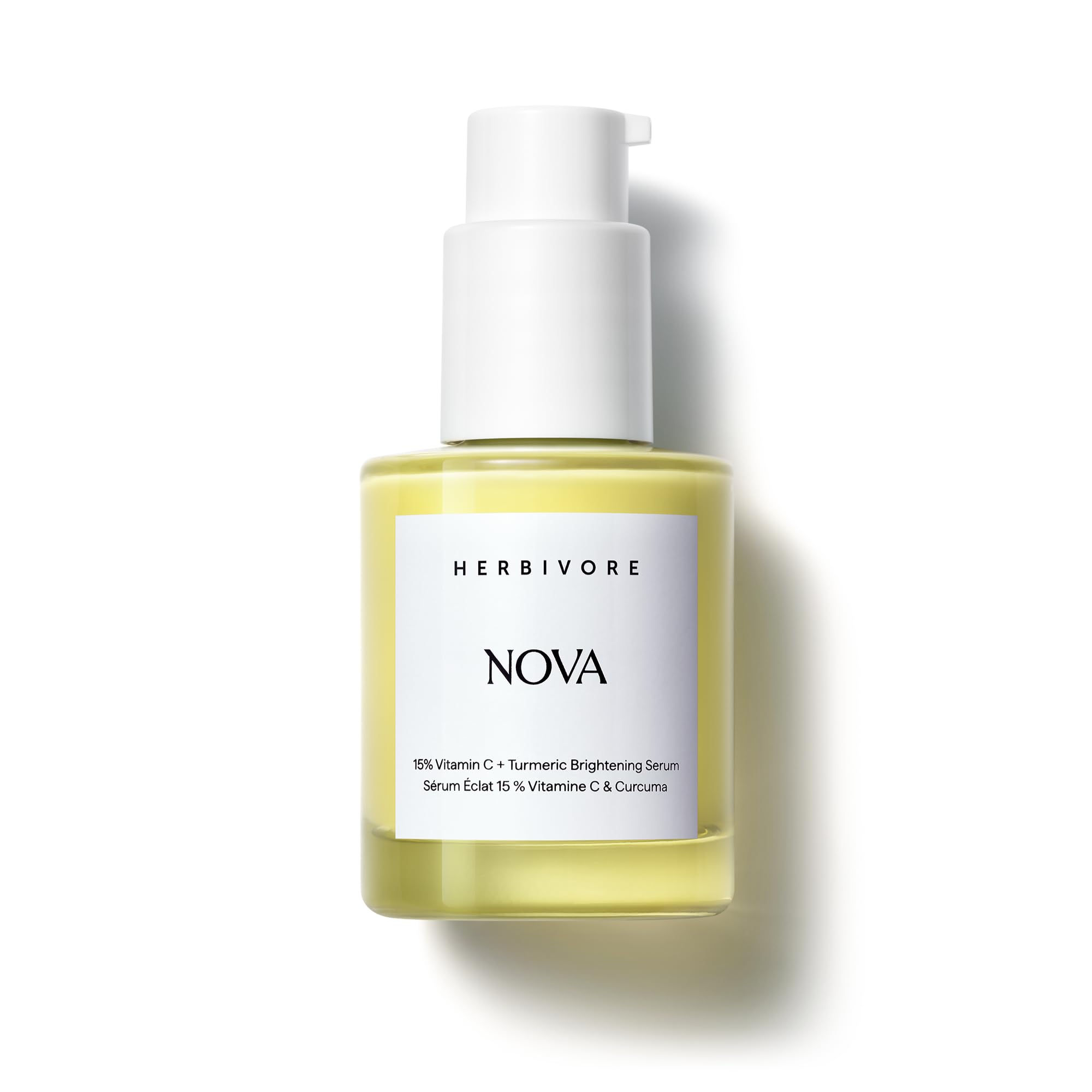 HERBIVORE Nova sérum flacon – éclat et teint uniforme pour tous types de peau.