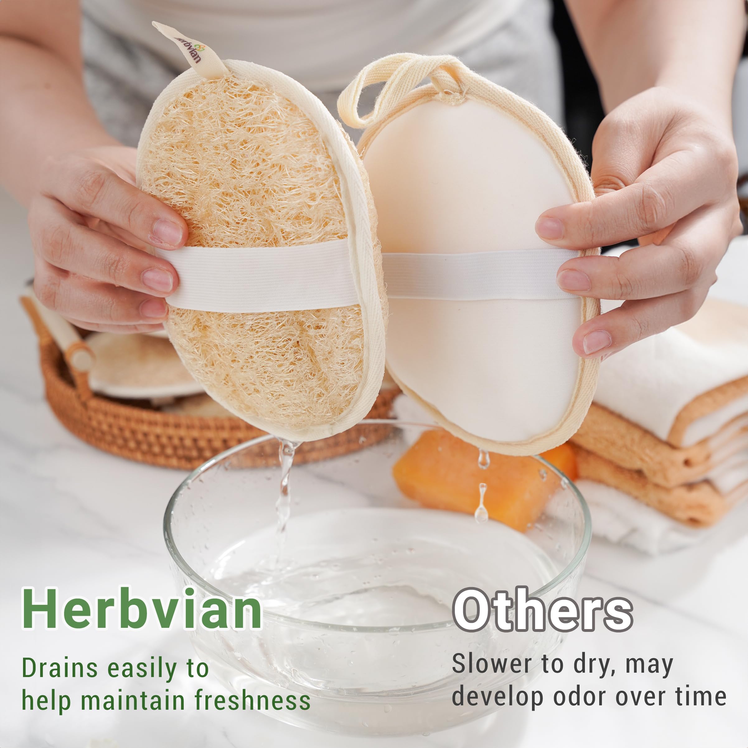 Herbvian pack-loofah deux pour toujours une reserve