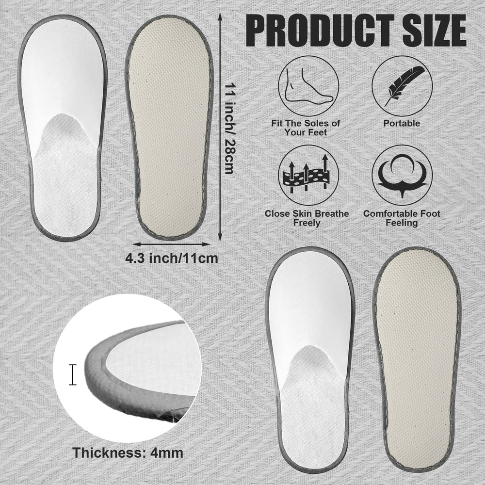 Hercicy chaussons fermés pour invités, pratique en déplacement.