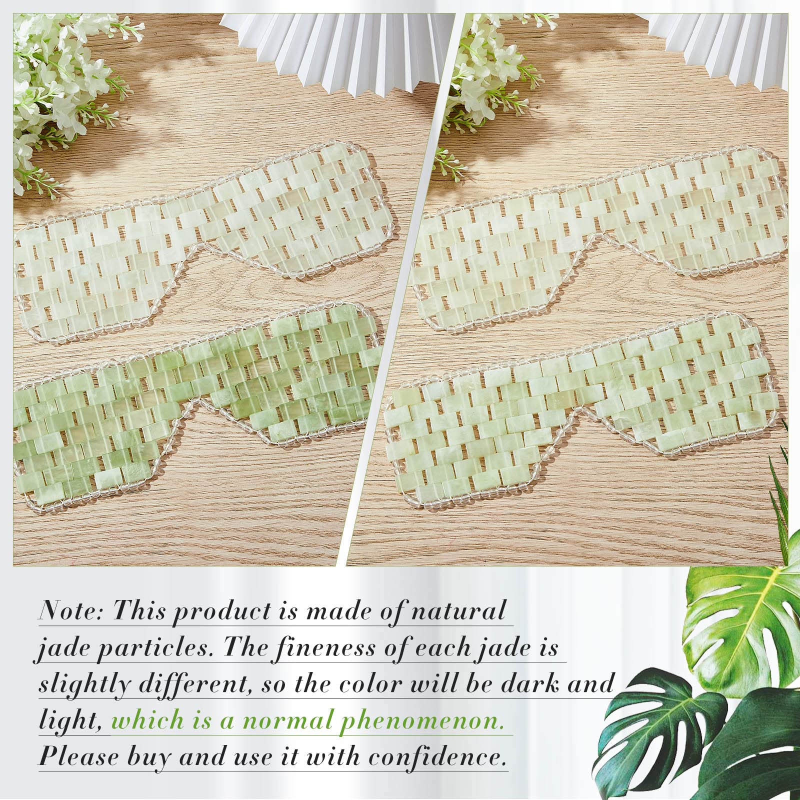Hercicy masque jade pour usage quotidien, réconfort et détente après une longue journée.