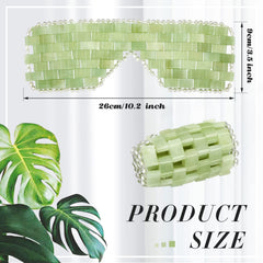 Hercicy masque yeux jade vert clair, relief des tensions oculaires et douceur au contour des yeux.