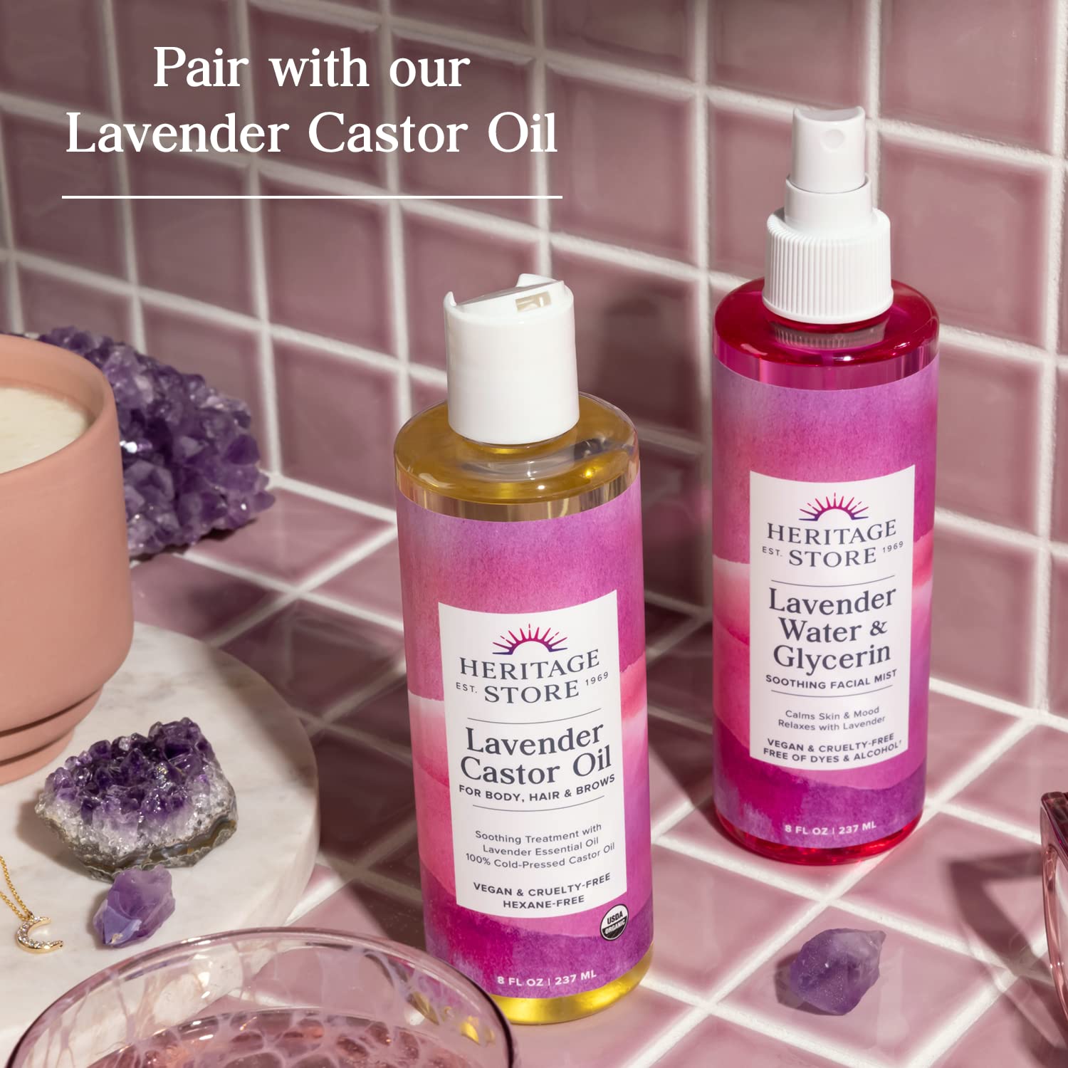 HERITAGE STORE brume lavande cheveux — parfum floral durable et douceur