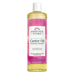 HERITAGE STORE huile ricin bouteille nourrissante pour cheveux et brillance naturelle