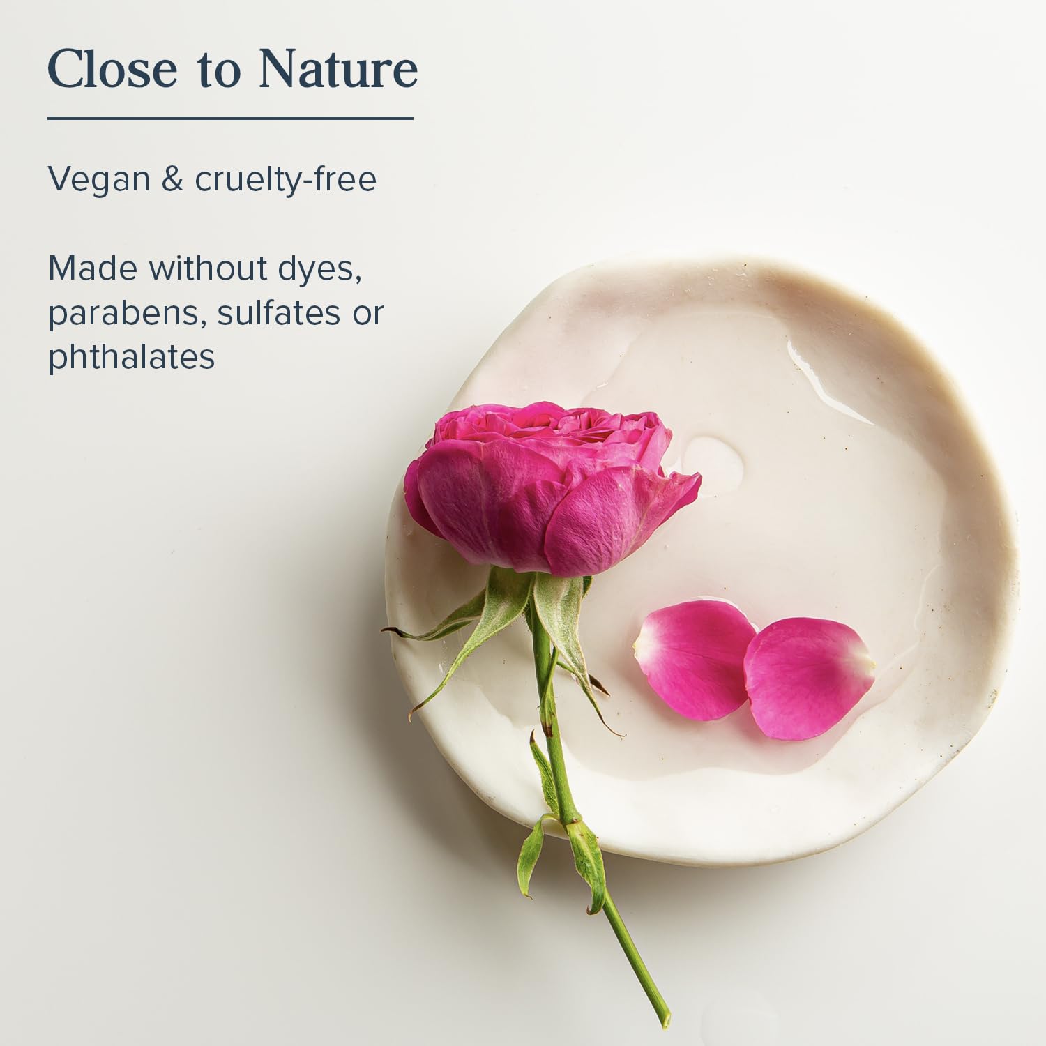 HERITAGE STORE Rose Oil Nourishing Treatment dropper enables precise, clean application.
