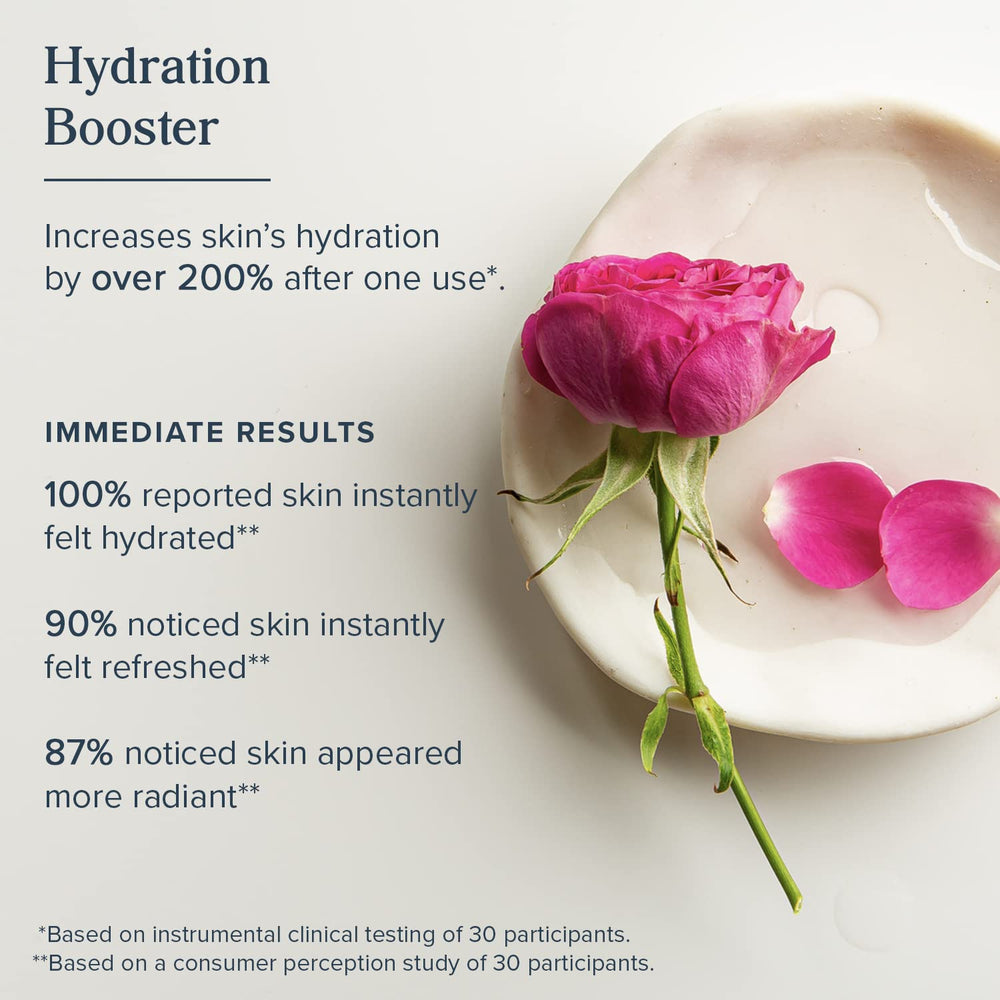Heritage Store Rosewater Glycerin Hydrating Mist face-application supports makeup refresh.