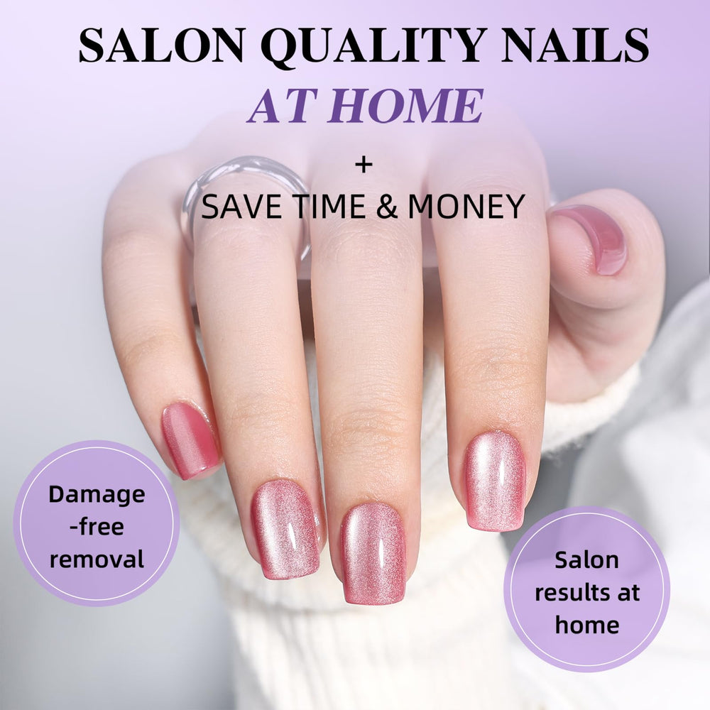 Application rapide des ongles Herlight avec colle incluse.