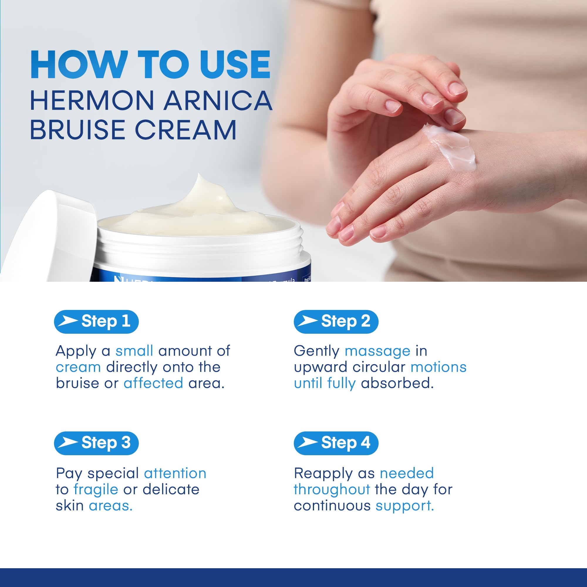 Hermon Arnica crème finition-non-grasse: finition non grasse qui hydrate sans sensation lourde