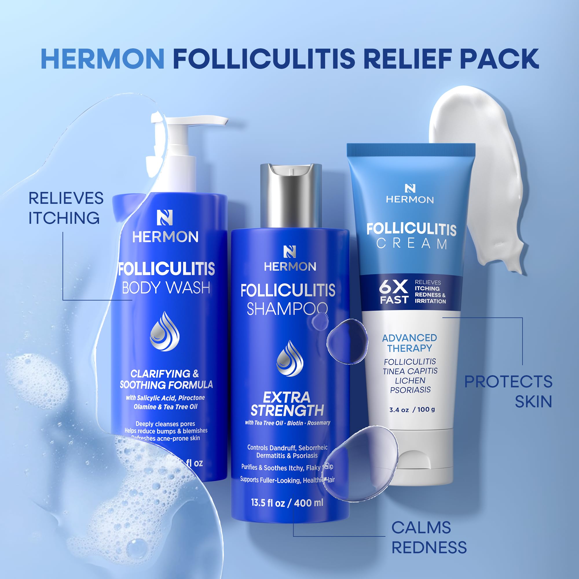 Après-sport, Hermon offre une peau nette et rafraîchie.