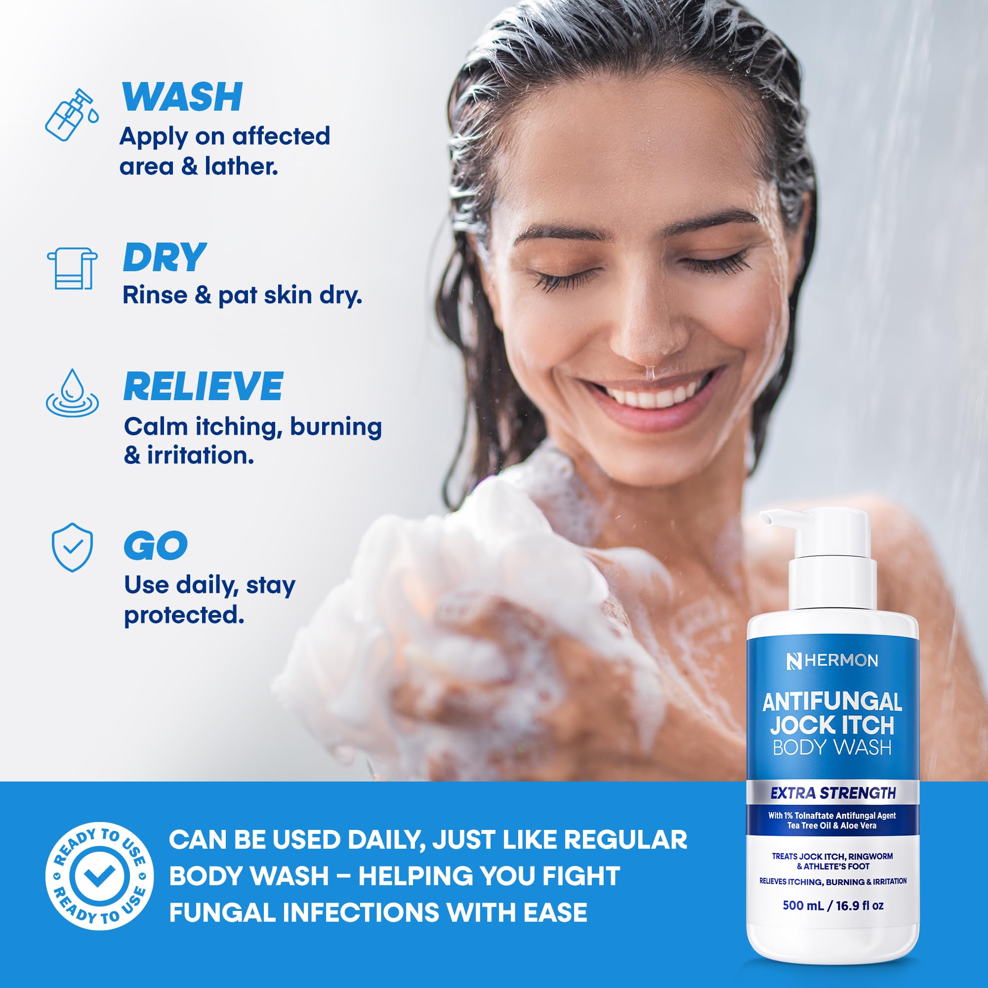 Hermon – soin-quotidien-doux, conçu pour hommes et femmes.