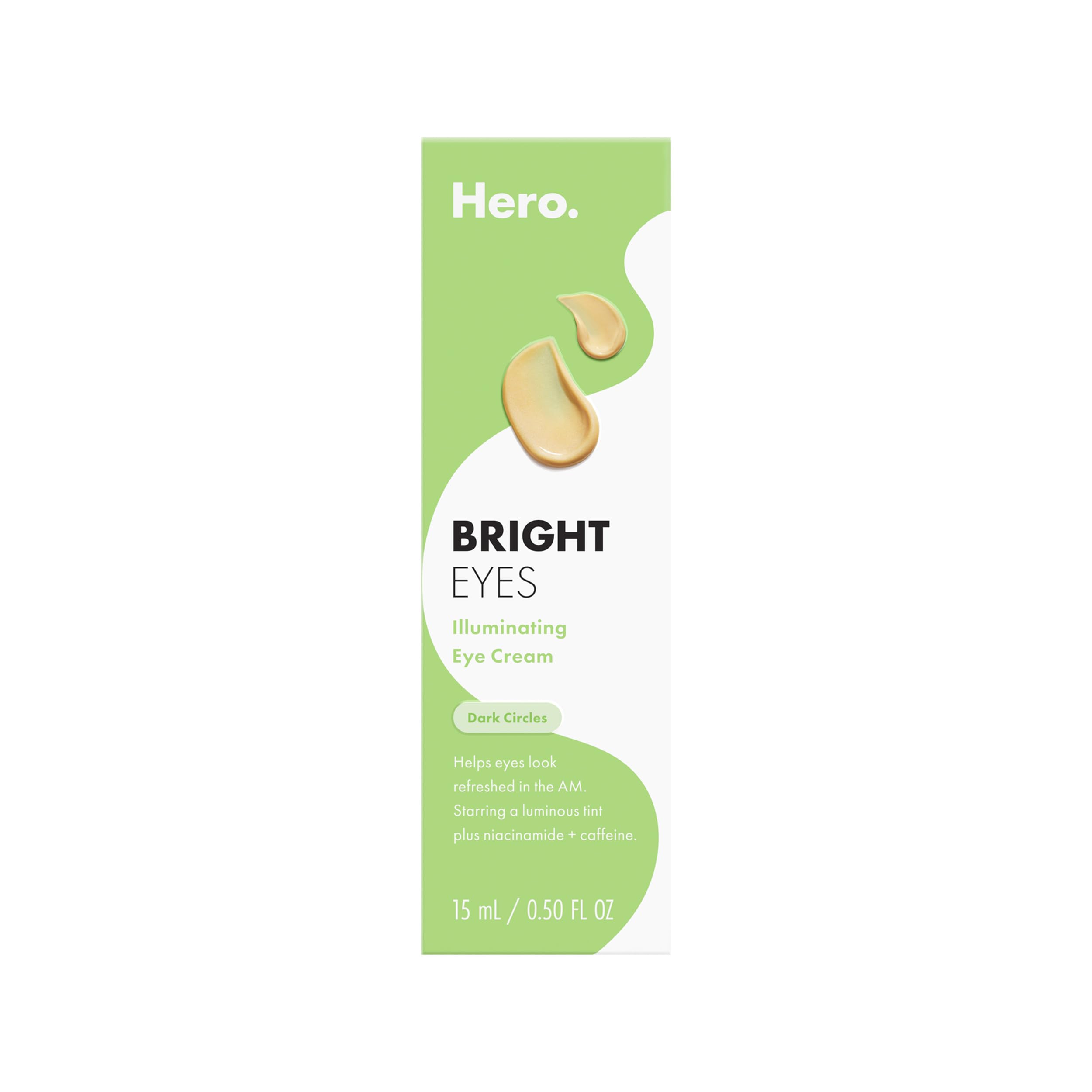 Hero Cosmetics Bright Eyes avec applicateur en acier pour un effet rafraîchissant sous les yeux