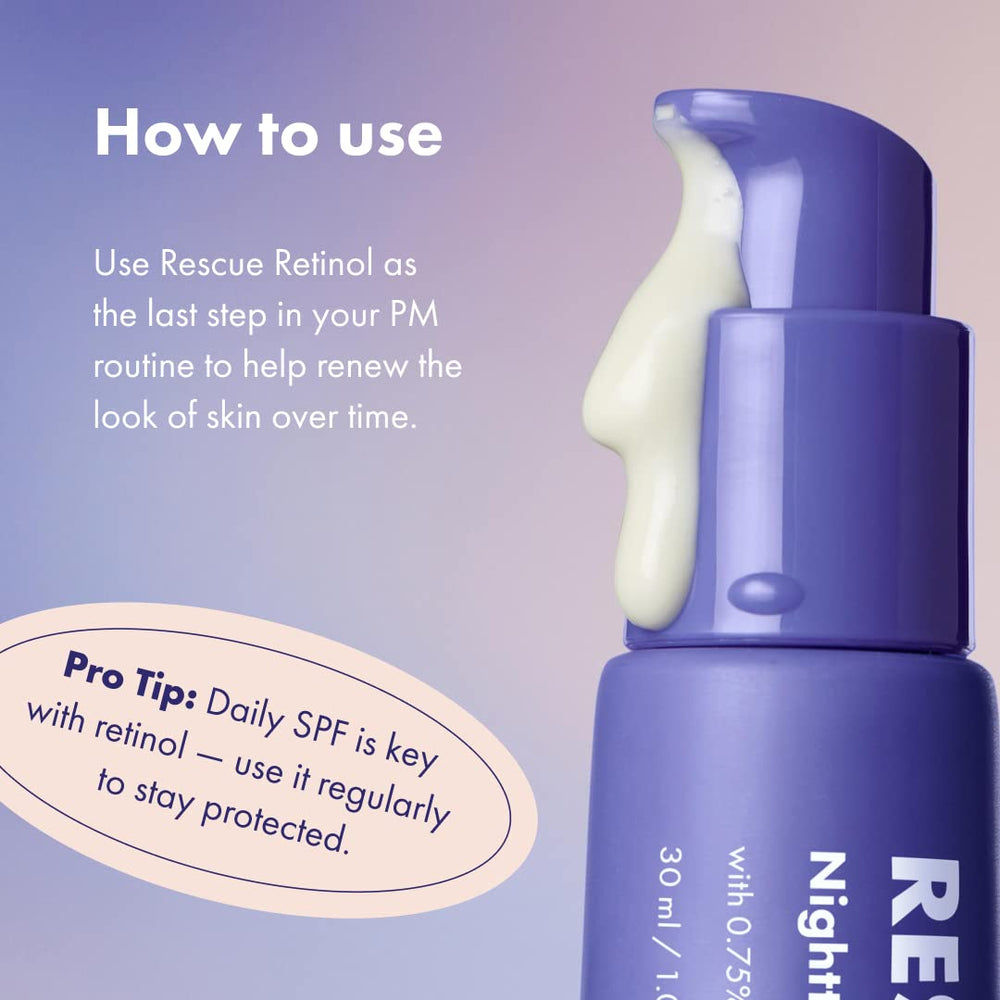 HERO COSMETICS Rescue Retinol crème nourrissante, sensation de calme au coucher.