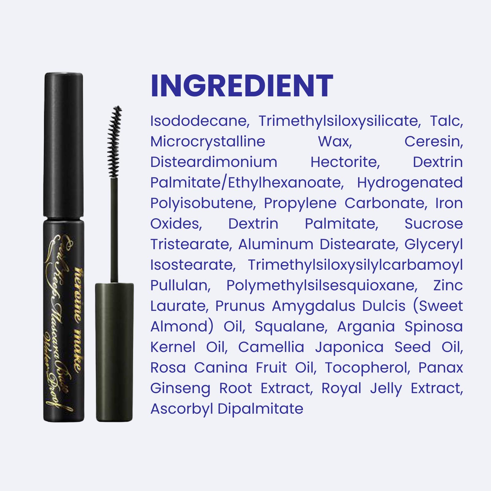 Heroine Make Base formule hypoallergénique adaptée yeux sensibles