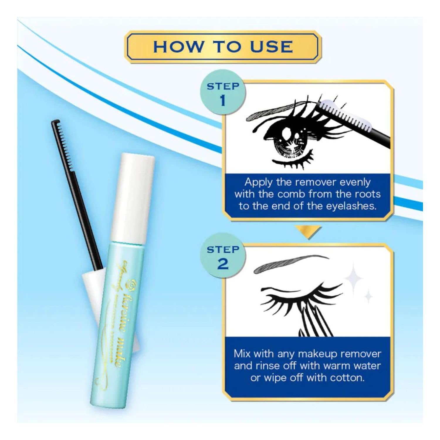 Heroine Make démaquillant doux pour usage quotidien yeux.