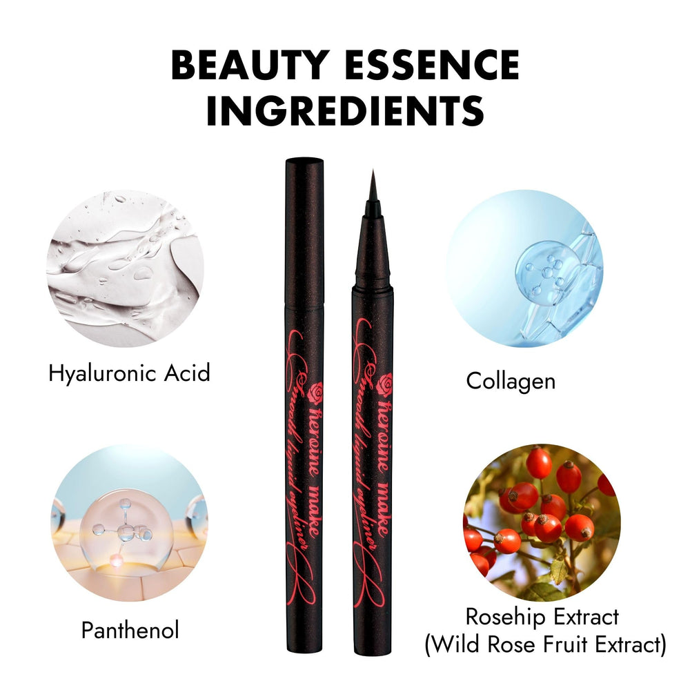 Heroine Make Eyeliner: hypoallergenique, ingrédients doux pour yeux sensibles.