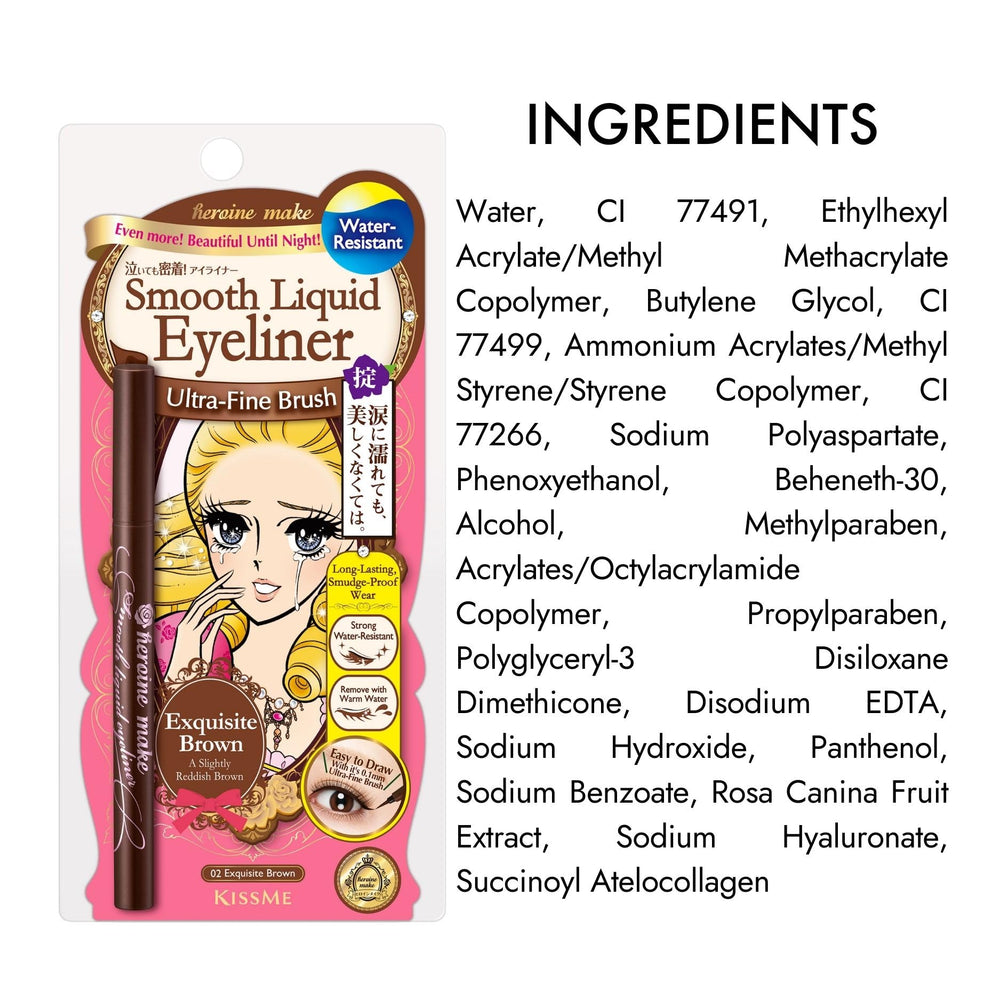 Heroine Make Eyeliner Retrait facile à l'eau tiède