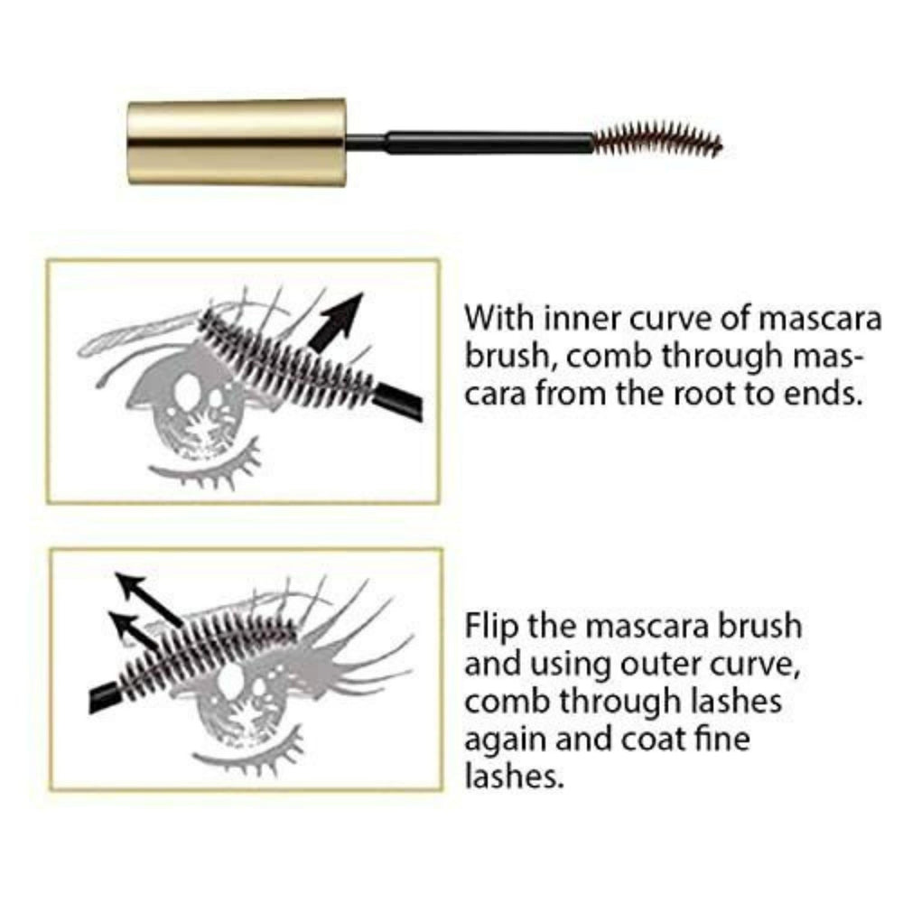 Heroine Make Mascara brun anti bavures pour regard net.