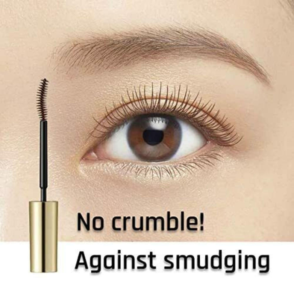 Heroine Make Mascara brun longueur visible sur chaque cil.