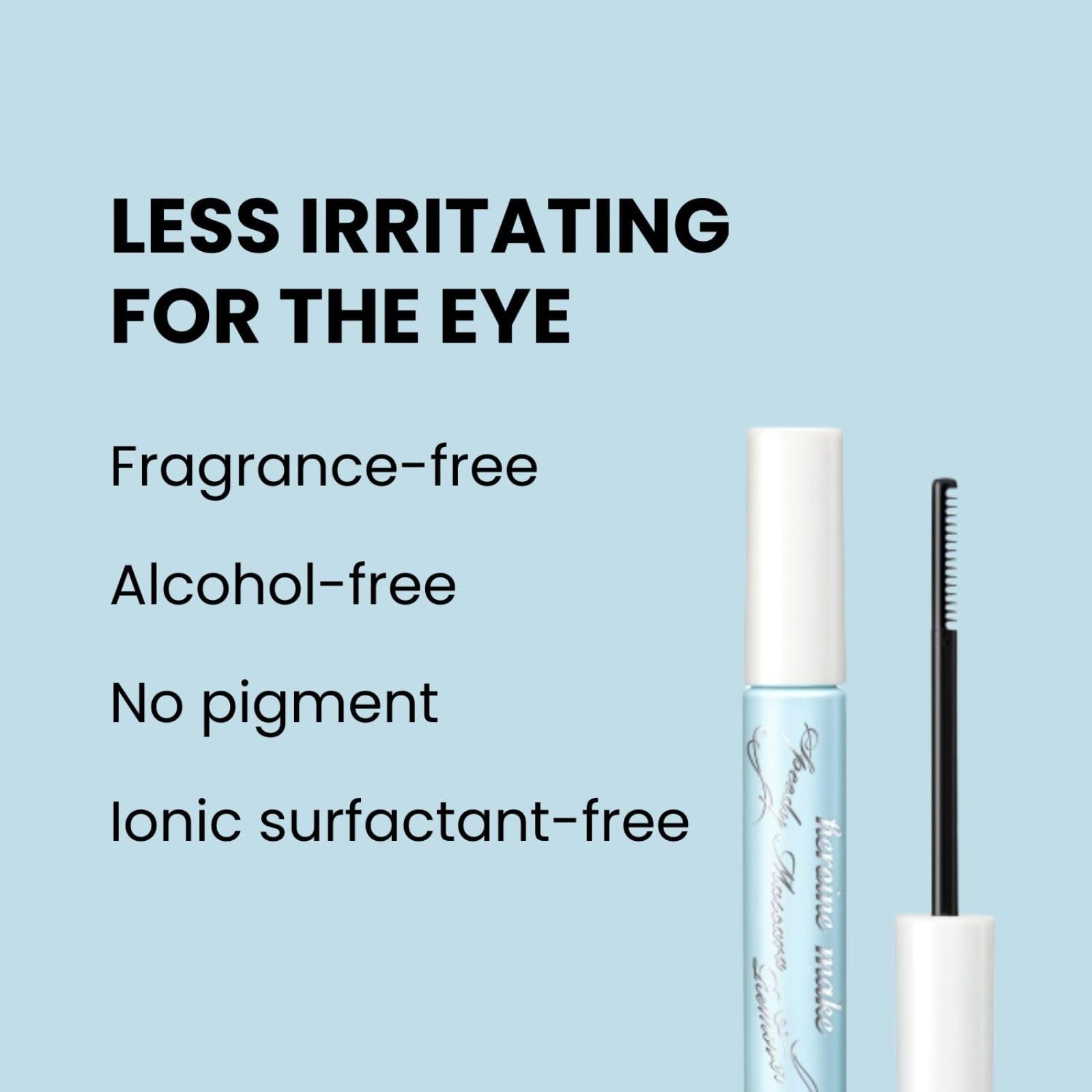 Heroine Make mascara curl-hold: maintien de la courbure toute la journée.