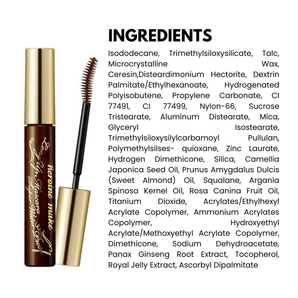 Heroine Make Mascara fabriqué au Japon garantissant qualité