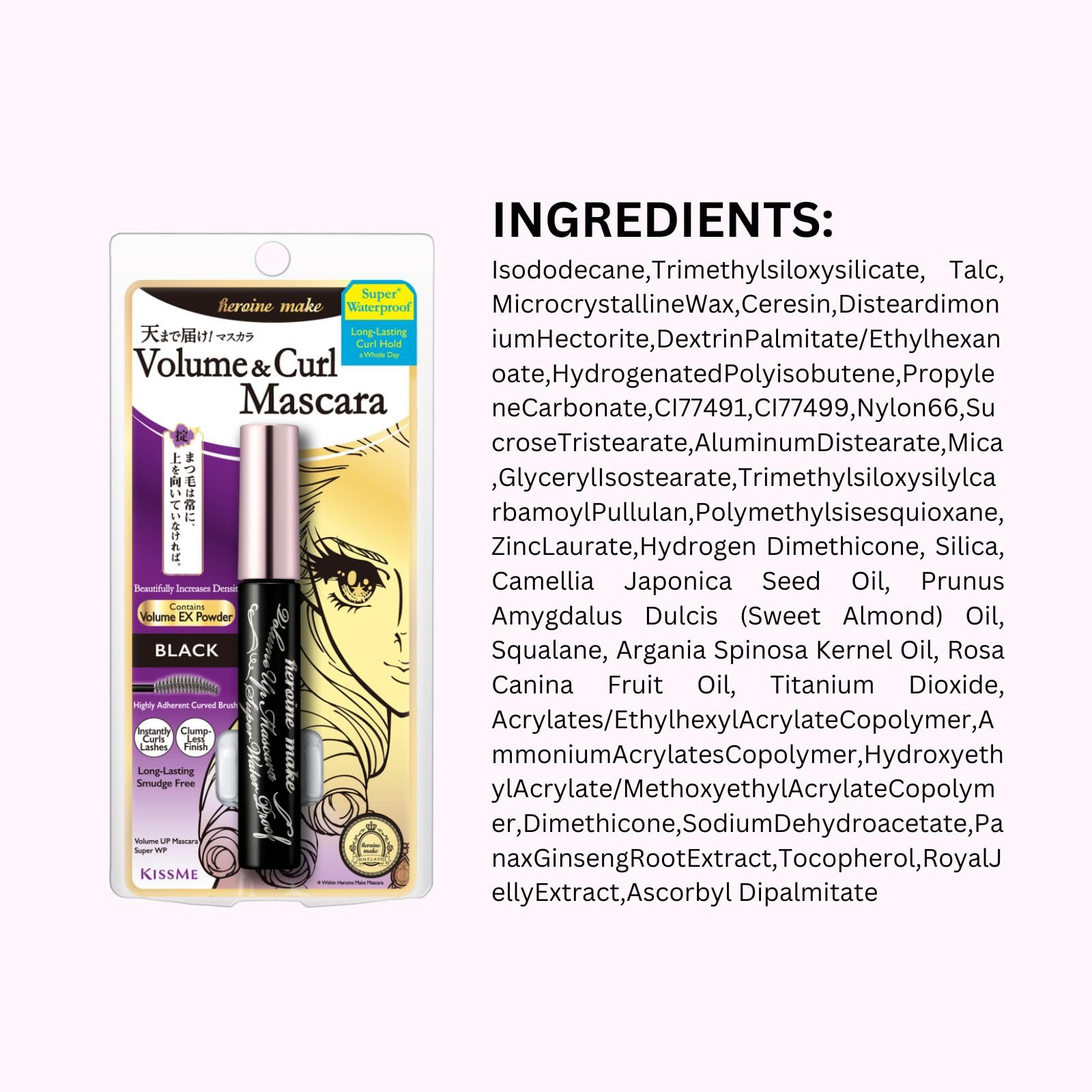 Heroine Make Mascara : performance longue durée et application douce.