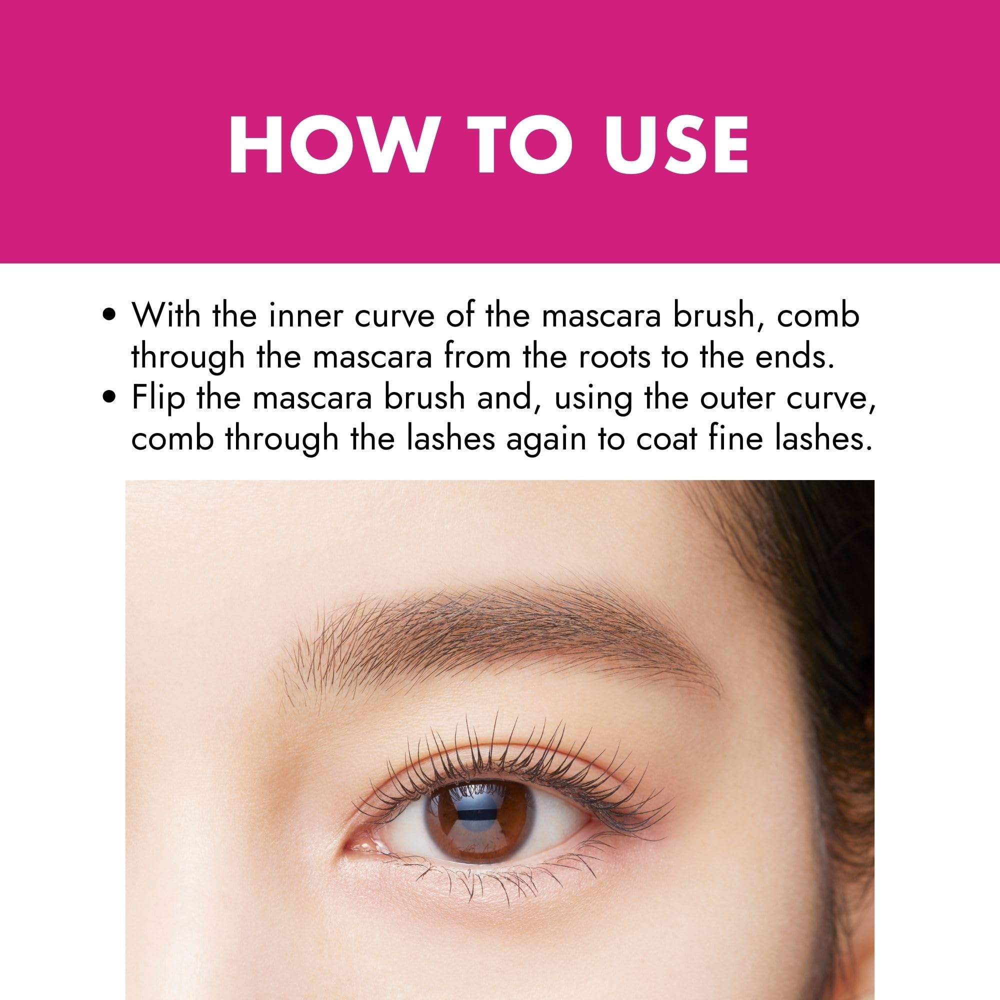 Heroine Make Mascara Soins Cils — camellia et argan nourrissent les cils.