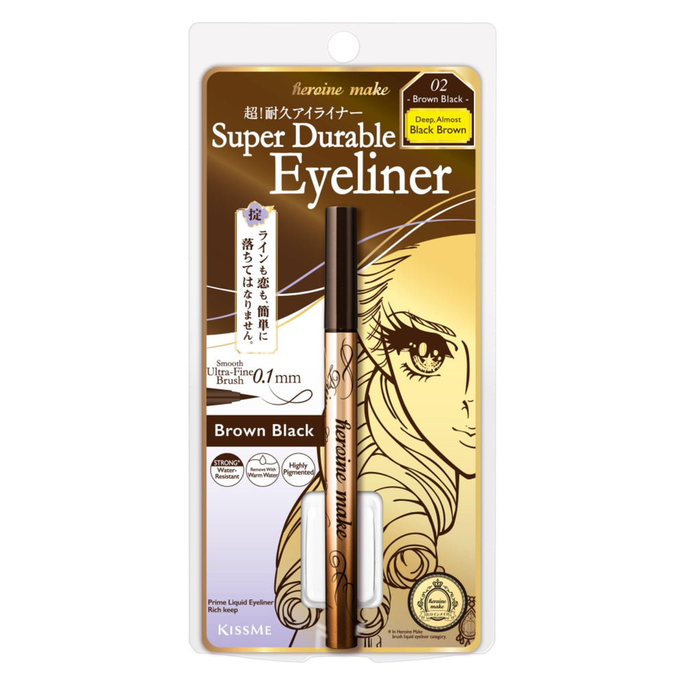 Heroine Make Prime Eyeliner tenue longue durée même par temps humide.