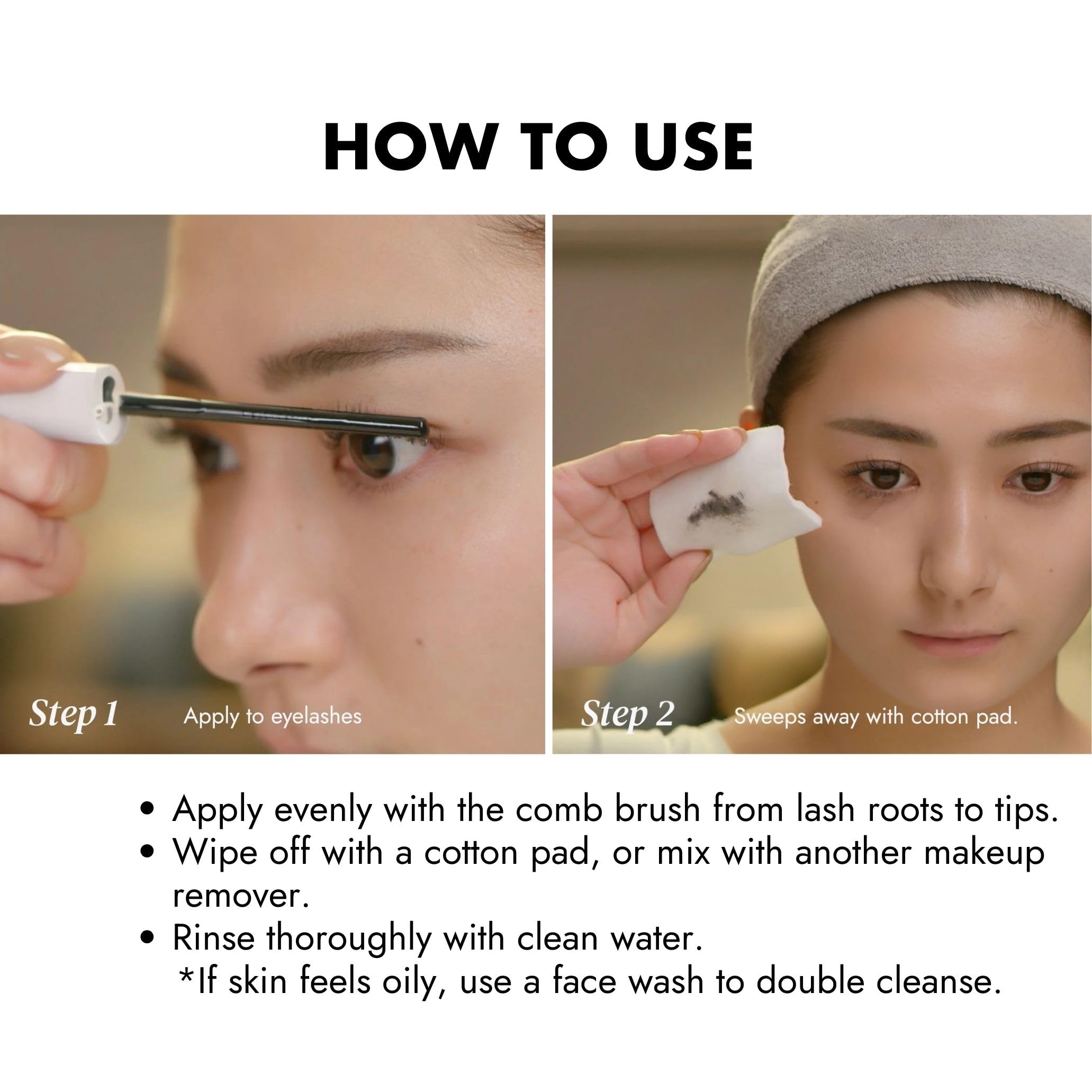 Conçu pour yeux sensibles et peau délicate autour des yeux.