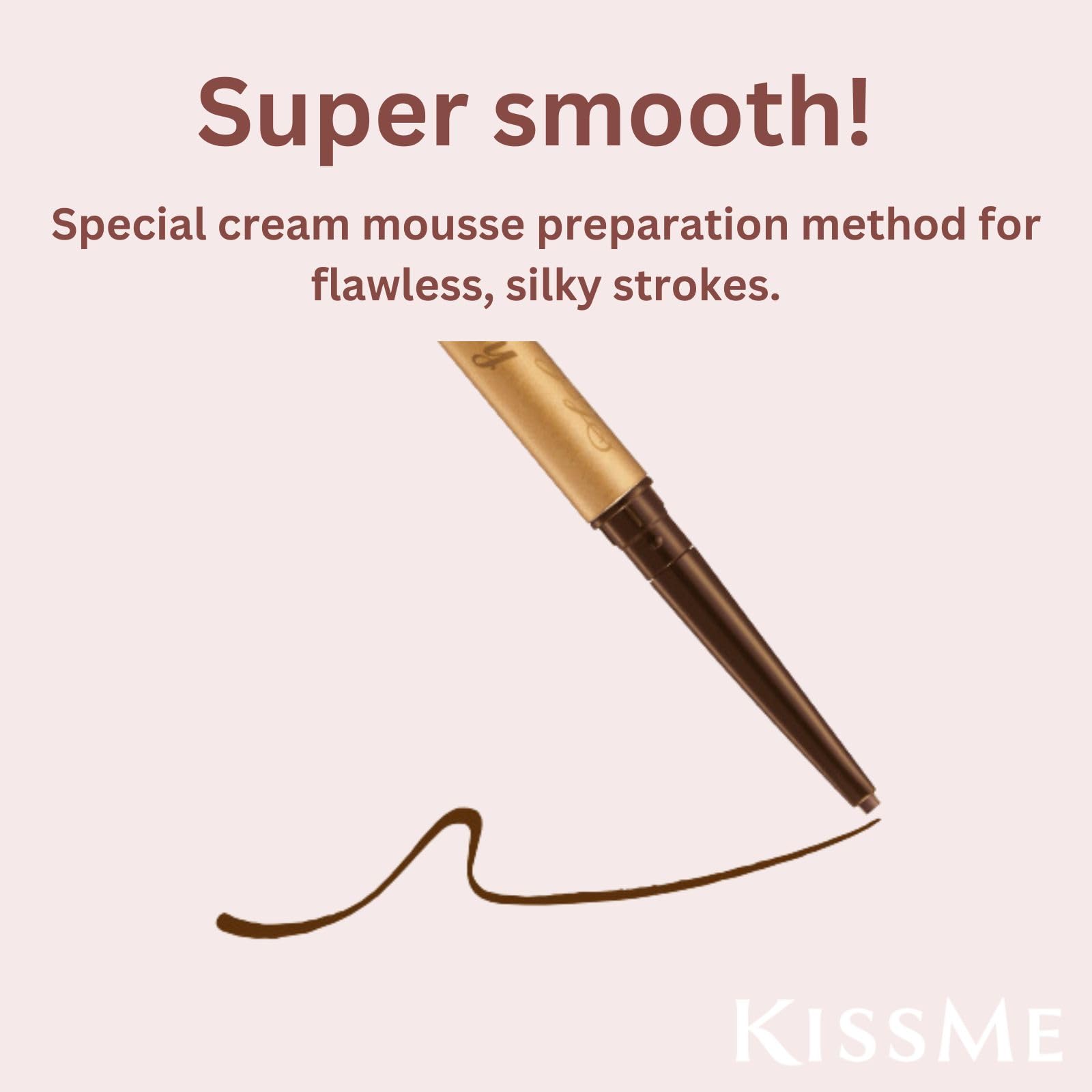 Heroine Make texture creme yeux rose brun, application douce et facile.
