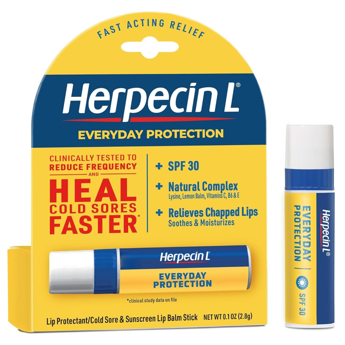 Herpecin L baume protecteur lèvres SPF 30, protection solaire pratique en stick