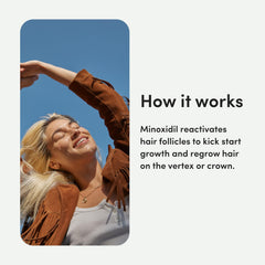 hers minoxidil 2% peut aider les cheveux à paraître plus épais avec une utilisation régulière.