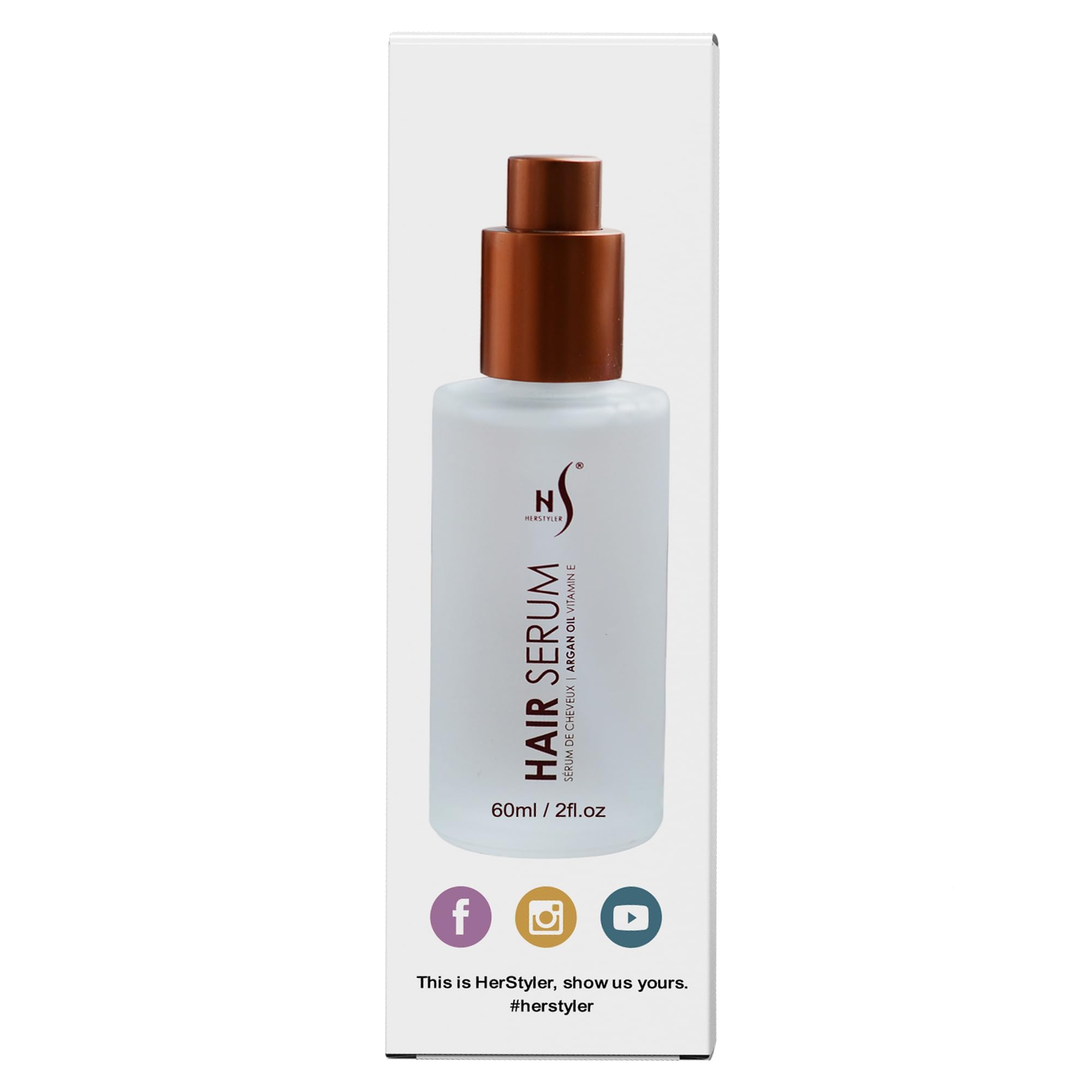 Herstyler Argan Oil Serum pack of two offers value and convenience.