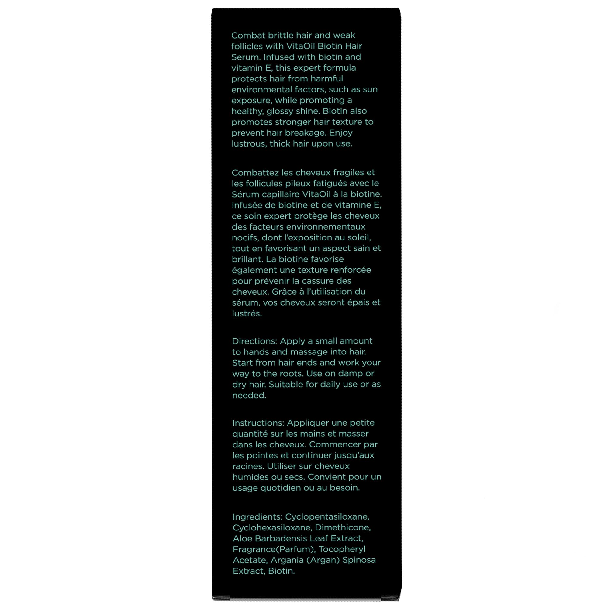 Herstyler Biotin Serum – application mains pour une distribution homogène