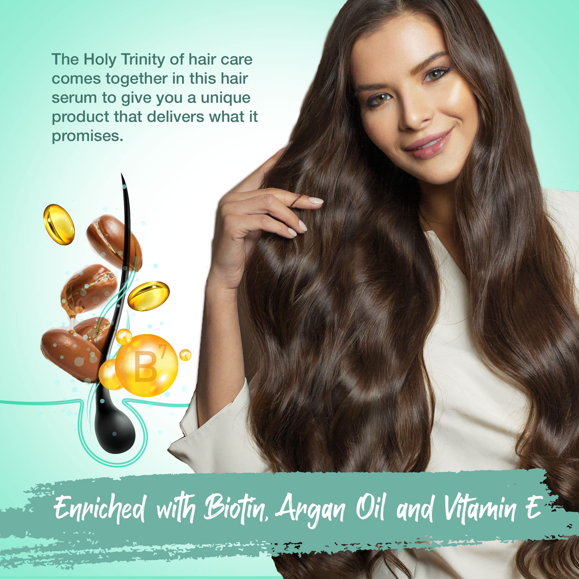 Herstyler Biotin Serum – pompe dose facilitant l'application précise