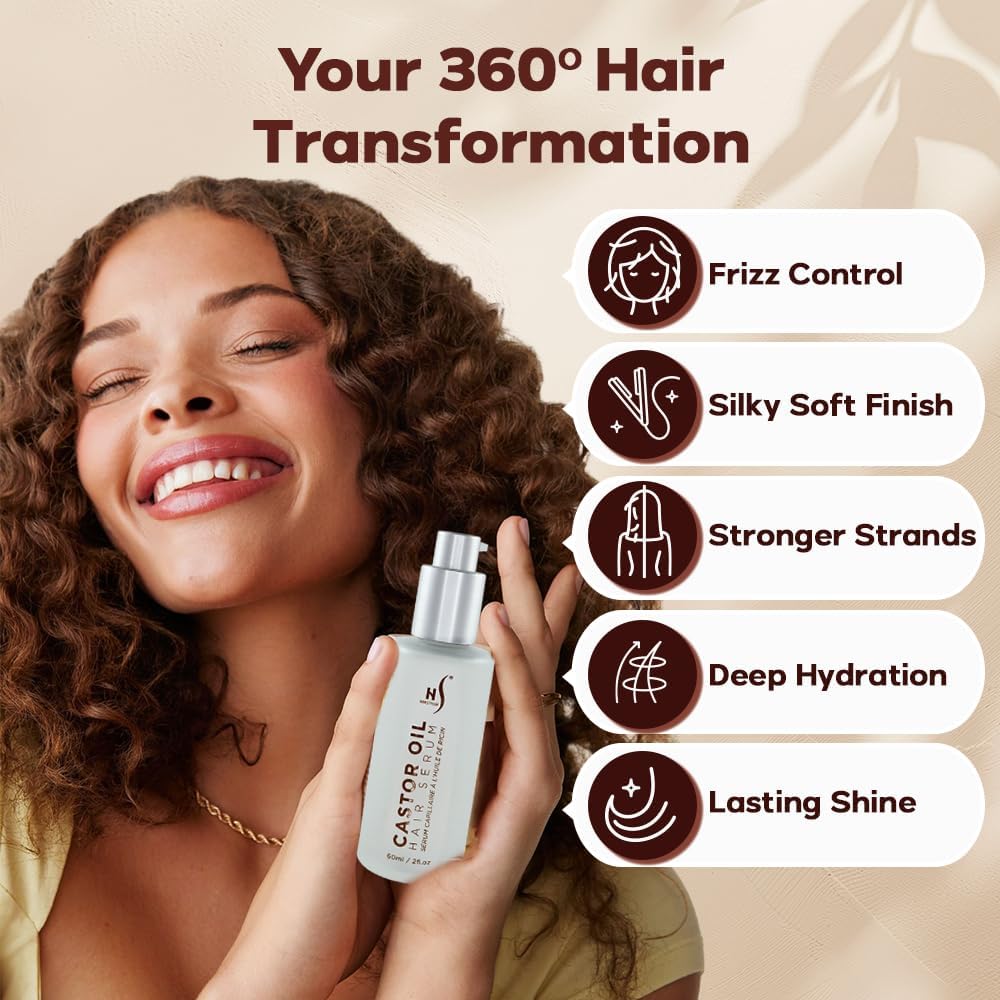 HerStyler huile ricin serum gouttes: application précise.