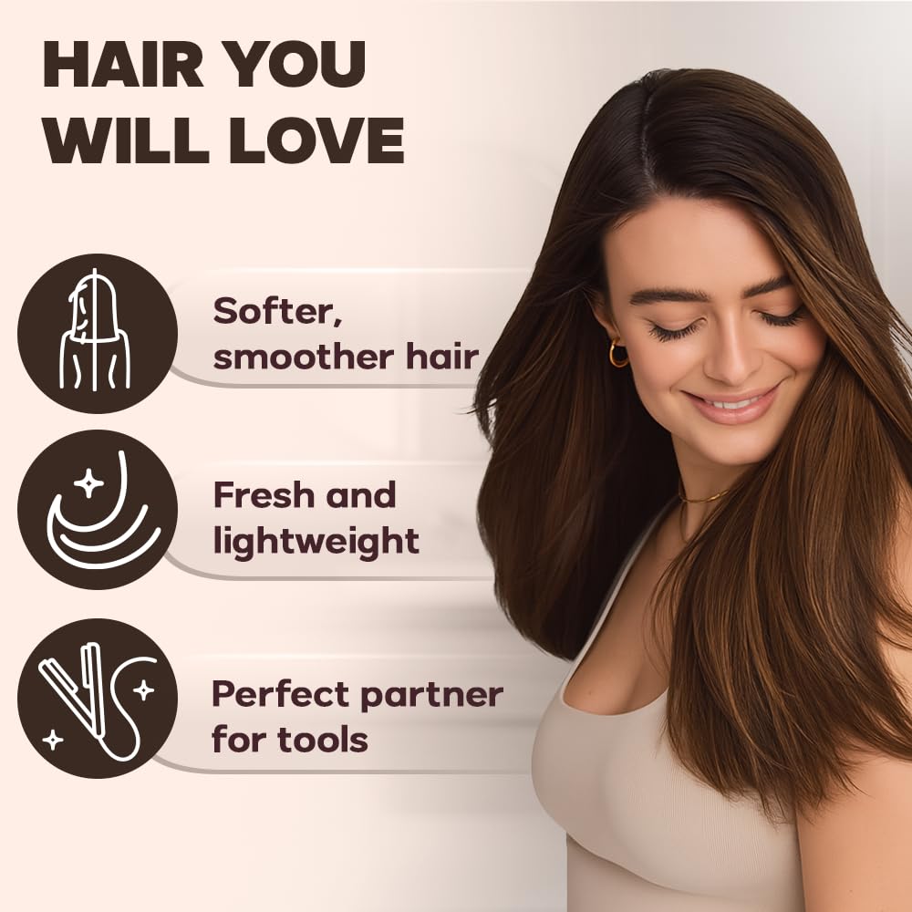 HerStyler Sérum Cheveux – texture légère, ne graisse pas.