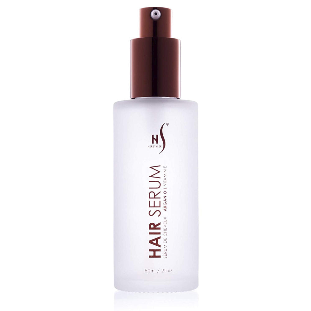 HerStyler Sérum réparateur argan – frisottis maîtrisés et fini soyeux.