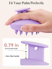 HEETA design silicone intégré, massage doux sans rayer les ongles.