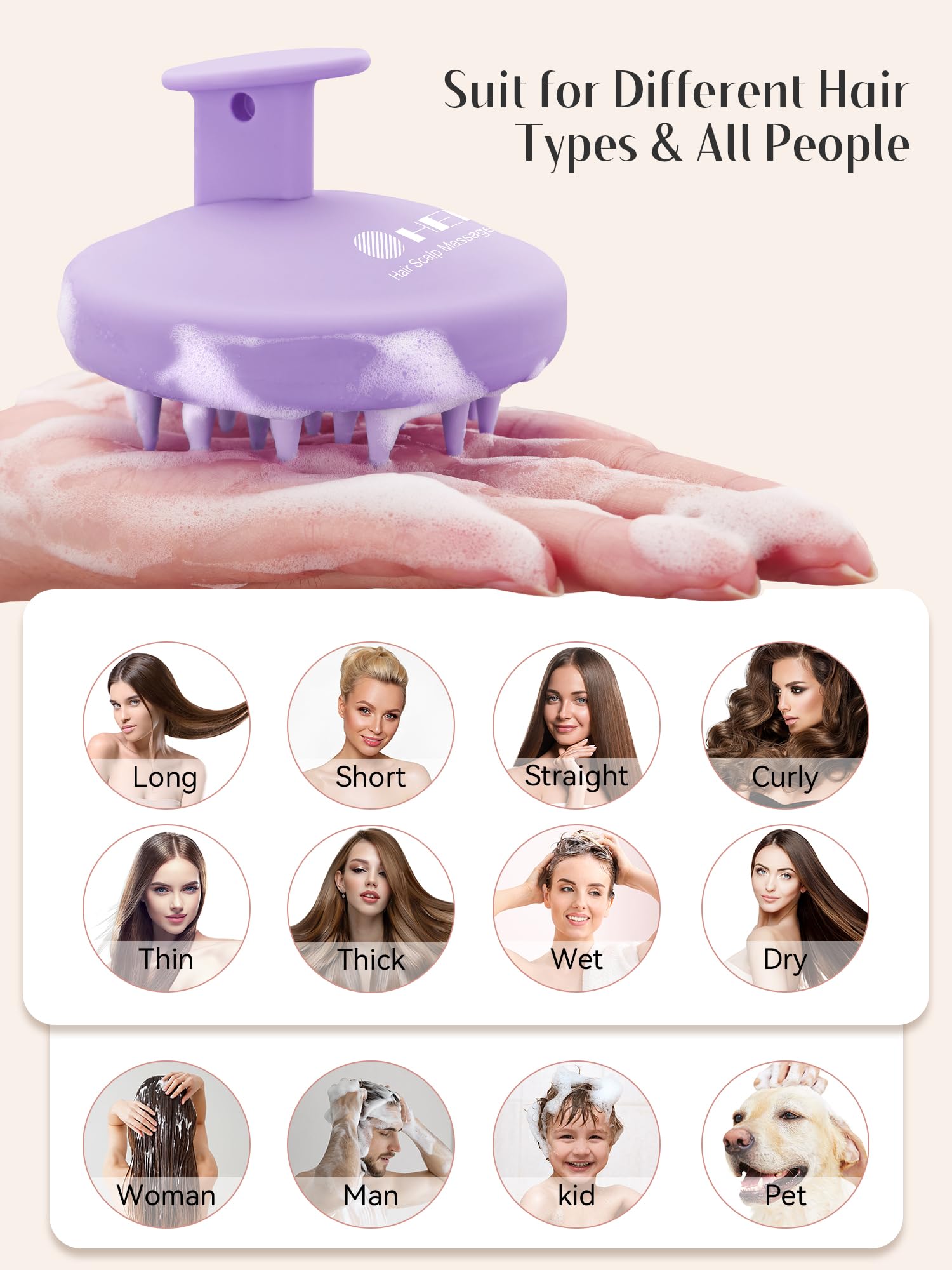 HEETA léger et ergonomique, usage pratique en douche ou à l'extérieur.