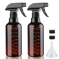 Bouteille spray Hethyo ambrée 16,9 oz prête pour le nettoyage quotidien.