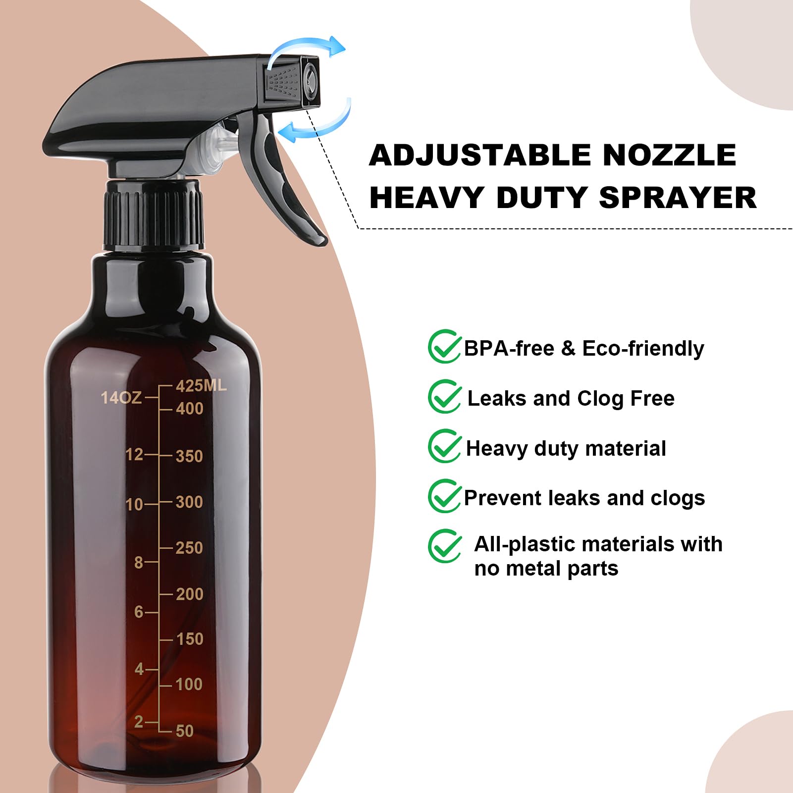 Spray de qualité Hethyo pour diluer et appliquer des solutions maison.