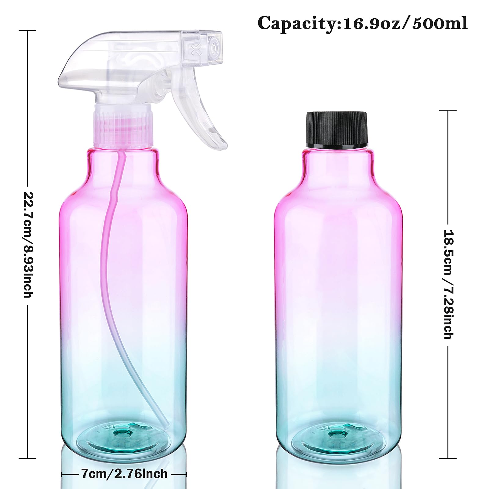 Hethyo flacon pulvérisateur robuste 500ml, conçu pour un usage régulier.