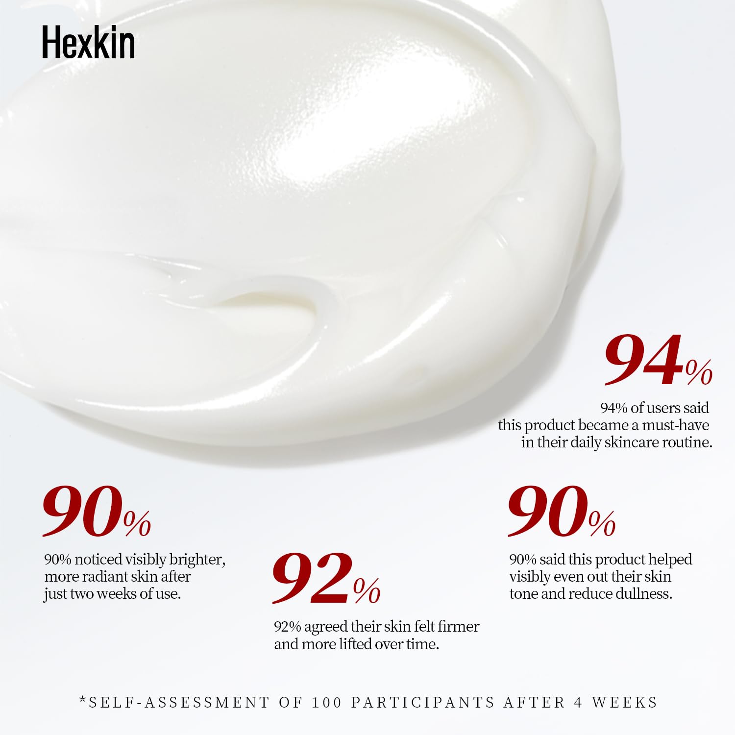 Hexkin retirer masque collagene sans residu, retrait facile et net.