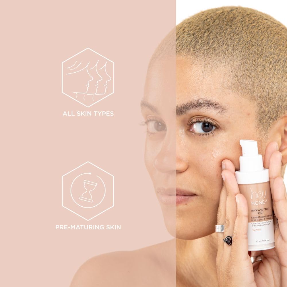 Hey Honey CC² Cream — packaging élégant mettant en valeur miel et propolis.