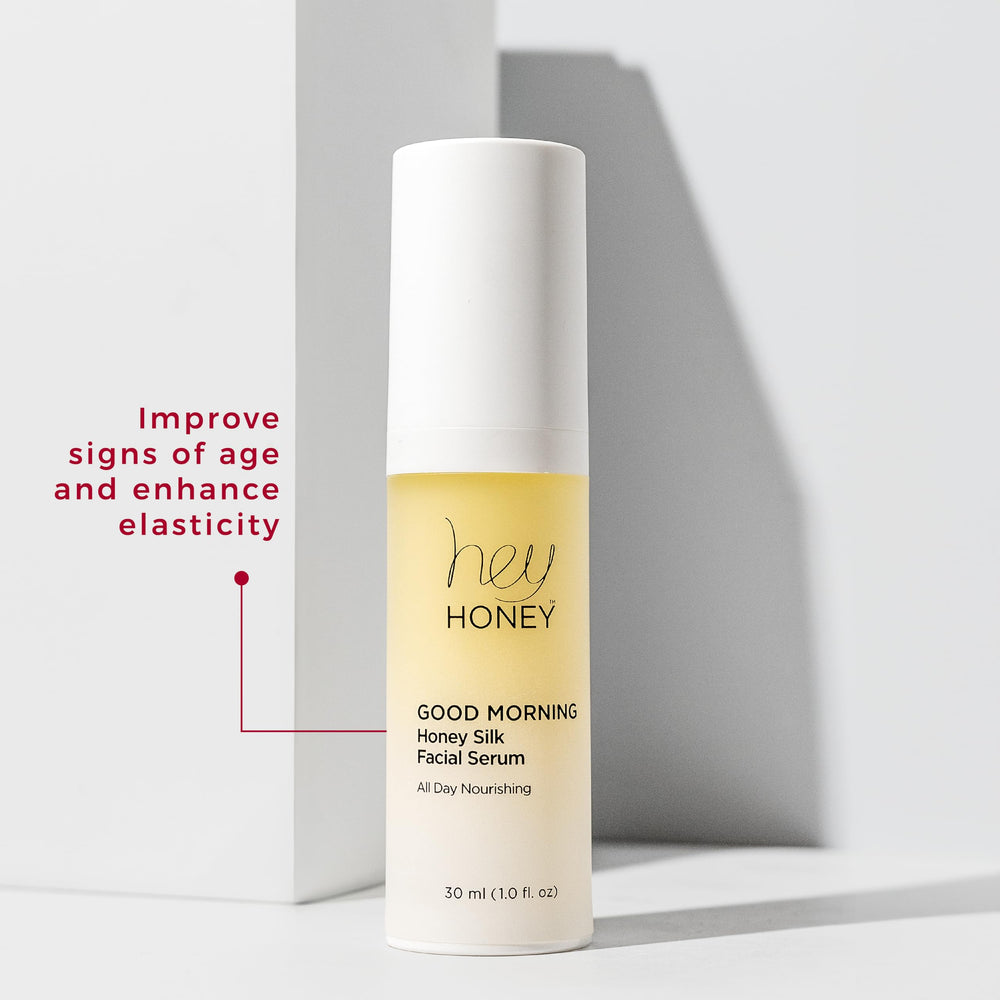 Acide hyaluronique dans Hey Honey pour une hydratation durable.