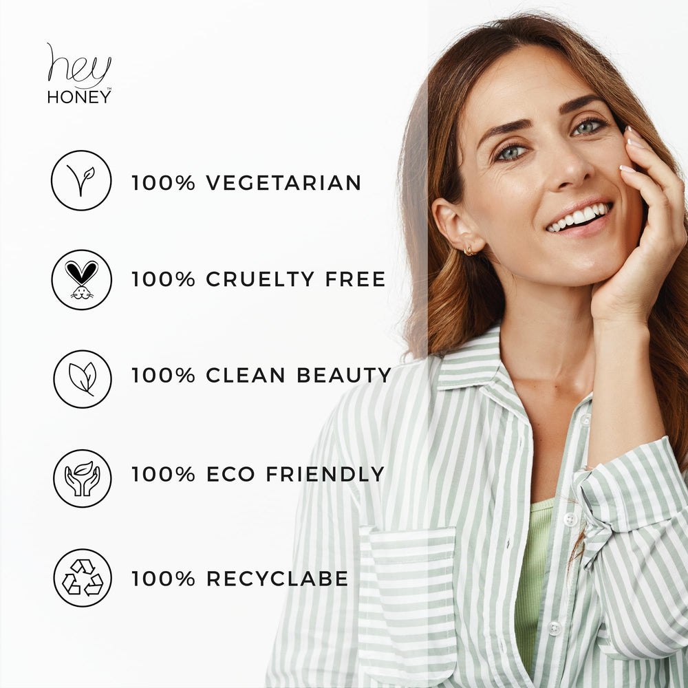 Hey Honey Relax, peau après application hydratée et confortable.