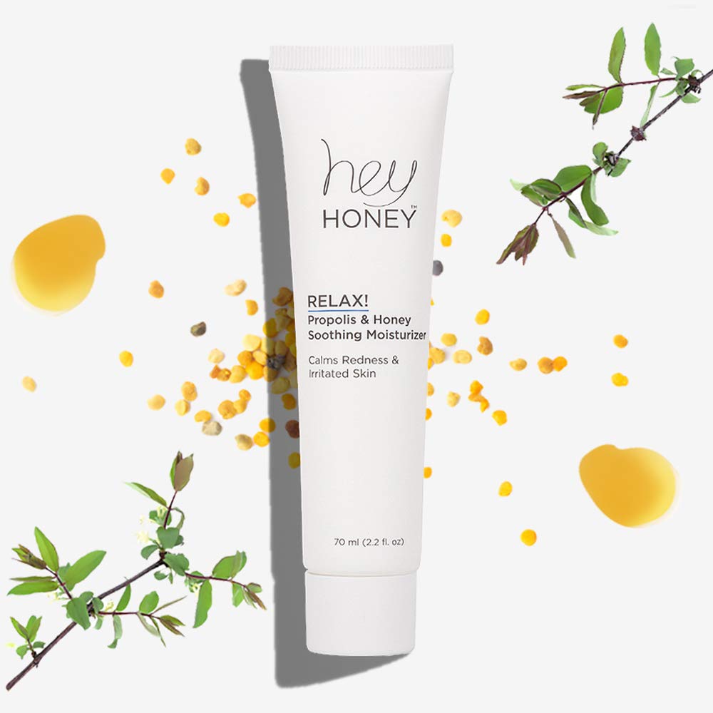 Hey Honey Relax, dermatologues testée et compatible avec peaux sensibles.