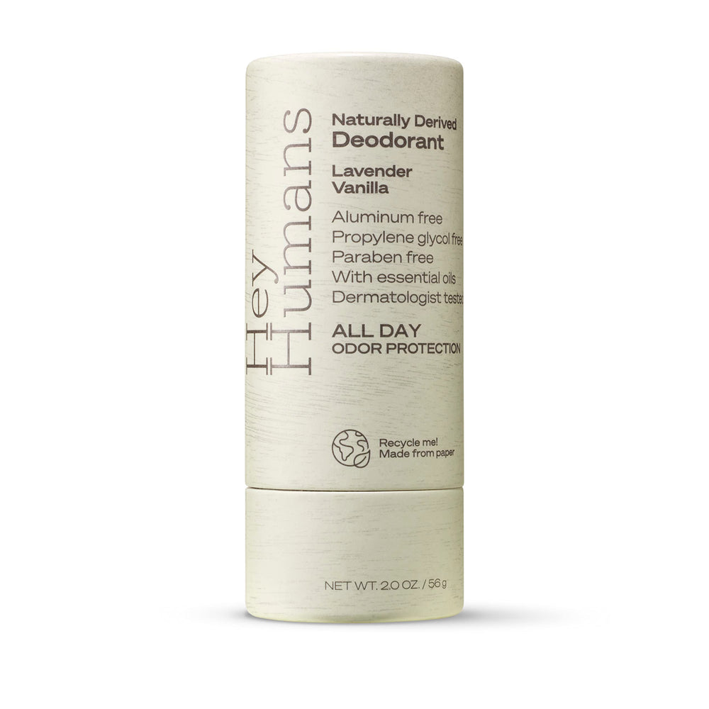 Application douce de Hey Humans, texture crème légère sur la peau.