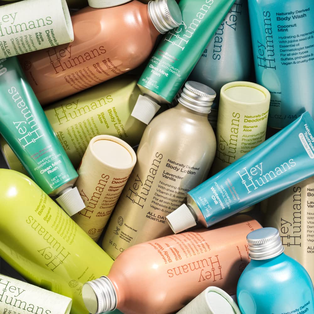 Emballage papier recyclable de Hey Humans, choix durable.